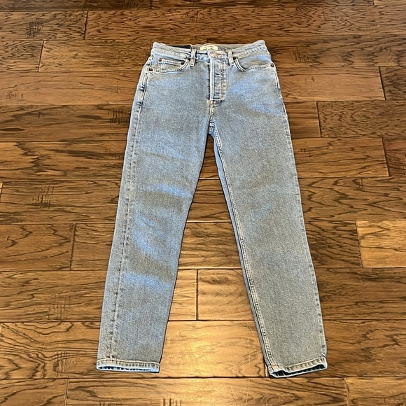 Re/Done 90’s High Rise Ankle Crop Size 26 - Picture 1 of 16
